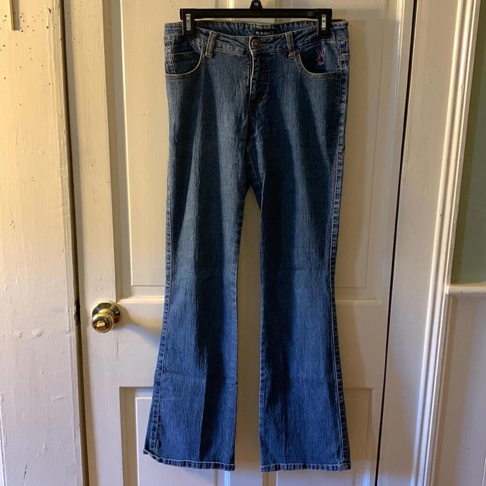 Playboy bootcut blue jeans size 3.